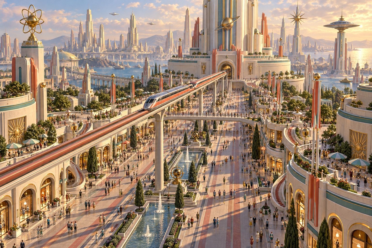Concept: the parade, an atomic-age avenue (brief 007, 13 Oct)
